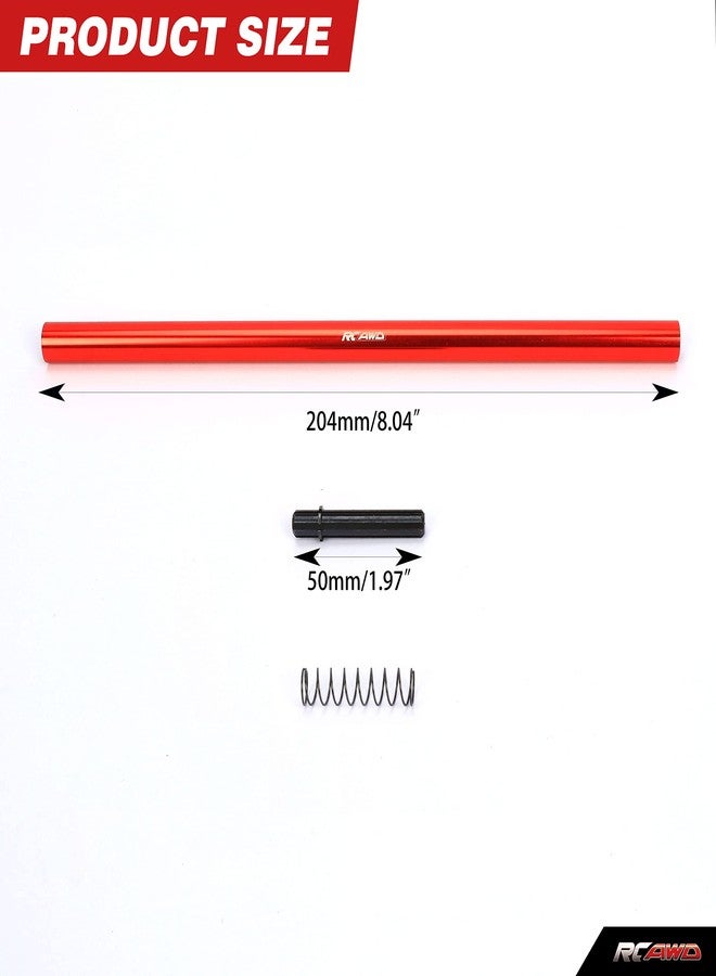 RCAWD Center Driveshaft 205mm for 1/10 ARRMA 3S Big Rock Senton Typhon Infraction Vendetta Upgrades, Aluminum Parts ARAC3955 Red - Image 5